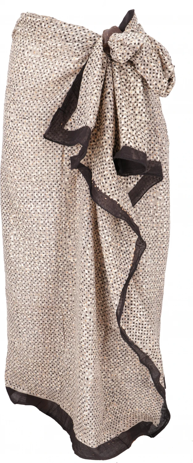 Leichter Pareo, Sarong, Handbedrucktes Baumwolltuch - Farb Kombination 8 - 190x120 Cm 4 Leichter Pareo, Sarong, Handbedrucktes Baumwolltuch - Farb Kombination 8 - 190x120 Cm – Bild 2