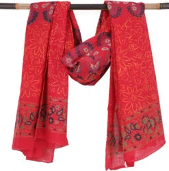 Leichter Mandala Pareo, Sarong, Handbedrucktes Baumwolltuch, Wandbehang - Modell 9 - 160x100 Cm -Modebekleidungsgeschäft 02 21 desert garments duenne tuecher 281