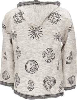 Goa Kapuzenshirt, Baja Hoodie - Beige -Modebekleidungsgeschäft 02 21 guru handucraft 21
