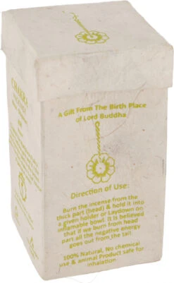 Chakra Incense, Nepal Räucherschnüre - Solar Plexus/Juniper Berry - 10x5,5x5,5 Cm -Modebekleidungsgeschäft 02 21 raeucherstaebchen nepal neu 42