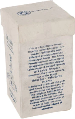 Chakra Incense, Nepal Räucherschnüre - Third Eye/Palo Santo - 10x5,5x5,5 Cm -Modebekleidungsgeschäft 02 21 raeucherstaebchen nepal neu 51
