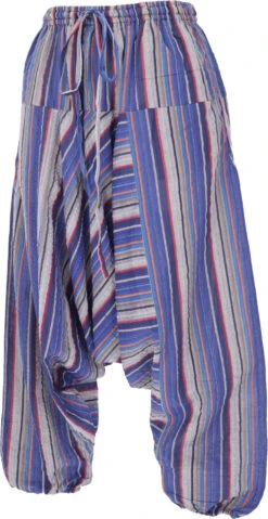 Luftige Goa Pluderhose, Gestreifte Aladinhose Mit Tasche - Blau 7 Luftige Goa Pluderhose, Gestreifte Aladinhose Mit Tasche - Blau -Modebekleidungsgeschäft 03 21 1manu 1 2021 190