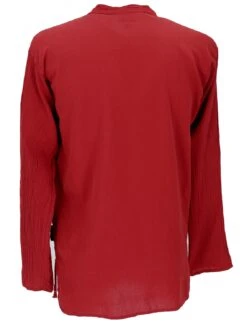Freizeithemd, Yoga Hemd, Schlupfhemd, Goa Hemd - Rostrot -Modebekleidungsgeschäft 08 19 ta108 19 tanepal choice 42