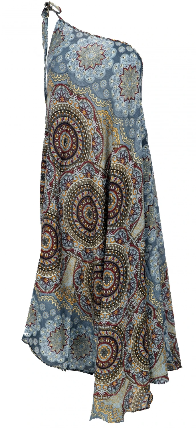 Boho Sommerkleid, Magic Dress, Maxikleid, Neckholder Strandkleid - Blaugrau 5 Boho Sommerkleid, Magic Dress, Maxikleid, Neckholder Strandkleid - Blaugrau – Bild 3