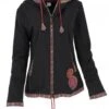 Nepal Ethno Jacke, Bestickte Boho Jacke - Schwarz/rot -Modebekleidungsgeschäft 08 19 tanepal choice 53