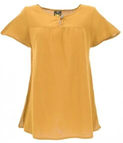 Boho Bluse, Blusenshirt, Sommerbluse - Mustard