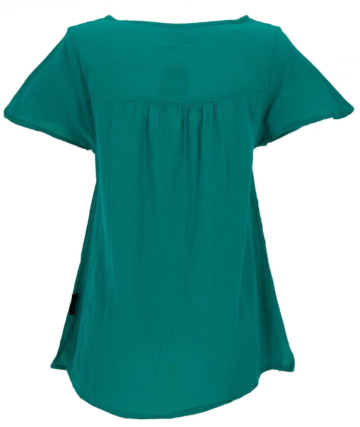 Boho Bluse, Blusenshirt, Sommerbluse - Petrol 4 Boho Bluse, Blusenshirt, Sommerbluse - Petrol – Bild 2