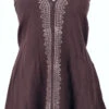 Boho Minikleid, Neckholder Kleid, Longtop - Braun -Modebekleidungsgeschäft 08 20 0910dev guru 2 160