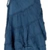 Boho Wickelrock, Krinkelrock, Maxirock, Flamenco Rock - Blau -Modebekleidungsgeschäft 08 20 0910t 3 20 dev guru 2 93