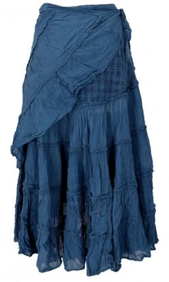 Boho Wickelrock, Krinkelrock, Maxirock, Flamenco Rock - Blau 8 Boho Wickelrock, Krinkelrock, Maxirock, Flamenco Rock - Blau -Modebekleidungsgeschäft 08 20 0910t 3 20 dev guru 2 97