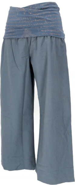 Weite Marlenehose, Buddha Wellnesshose, Yogahose, Boho Hose Mit Breitem Bund - Orion Blue 7 Weite Marlenehose, Buddha Wellnesshose, Yogahose, Boho Hose Mit Breitem Bund - Orion Blue -Modebekleidungsgeschäft 08 20 0910trance trip 2020 53