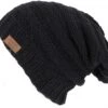 Baumwoll Beanie, Handgestrickte Dread Head Mütze, Nepalmütze - Schwarz -Modebekleidungsgeschäft 08 20 0910wolle 2020 18