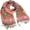 Pashmina-Viskose Schal / Stola Inkaschal - Orange /beige - 200x70 Cm 2 Pashmina-Viskose Schal / Stola Inkaschal - Orange /beige - 200x70 Cm -Modebekleidungsgeschäft 09 19 taschals und ponchos 41