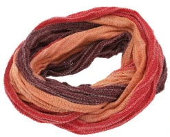 Weicher Loop Schal / Stola, Magic Loopschal, Weste - Rot/orange -Modebekleidungsgeschäft 09 21 wolle 2019 244