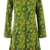 Hippie Minikleid Boho Chic, Tunika - Grün -Modebekleidungsgeschäft 10 18dsc08795