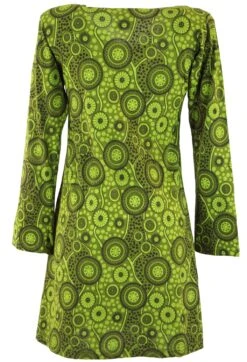 Hippie Minikleid Boho Chic, Tunika - Grün -Modebekleidungsgeschäft 10 18dsc08797