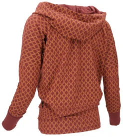 Lockeres Longshirt Aus Bio-Baumwolle, Boho Shirt Schalkapuze - Dattelbraun/caramel -Modebekleidungsgeschäft 11 21 trancetrip 2021 78