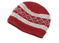Wollmütze Aus Nepal, Handgestrickte Mütze, Strickmütze, Wintermütze - Rot -Modebekleidungsgeschäft 11 21 wolle 2021 131