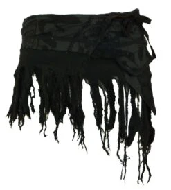 Goa Minirock, Wickelrock, Cacheur, Fransenrock - Schwarz -Modebekleidungsgeschäft 12 18dsc00032