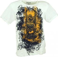 Pure T-Shirt Lucky Buddha - Weiß