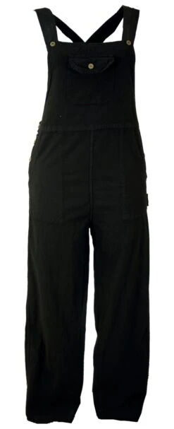 Latzhose, Ethno Style, Boho Hose - Schwarz