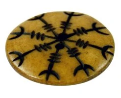 Tibet Knopf Aus Horn, Knopf Schneeflocke - 7 Ø3 Cm