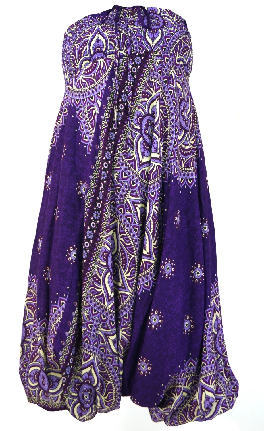 Afghani Hose, Overall, Jumpsuit, Haremshose, Pluderhose, Pumphose, Aladinhose - Violett/bunt 6 Afghani Hose, Overall, Jumpsuit, Haremshose, Pluderhose, Pumphose, Aladinhose - Violett/bunt – Bild 4