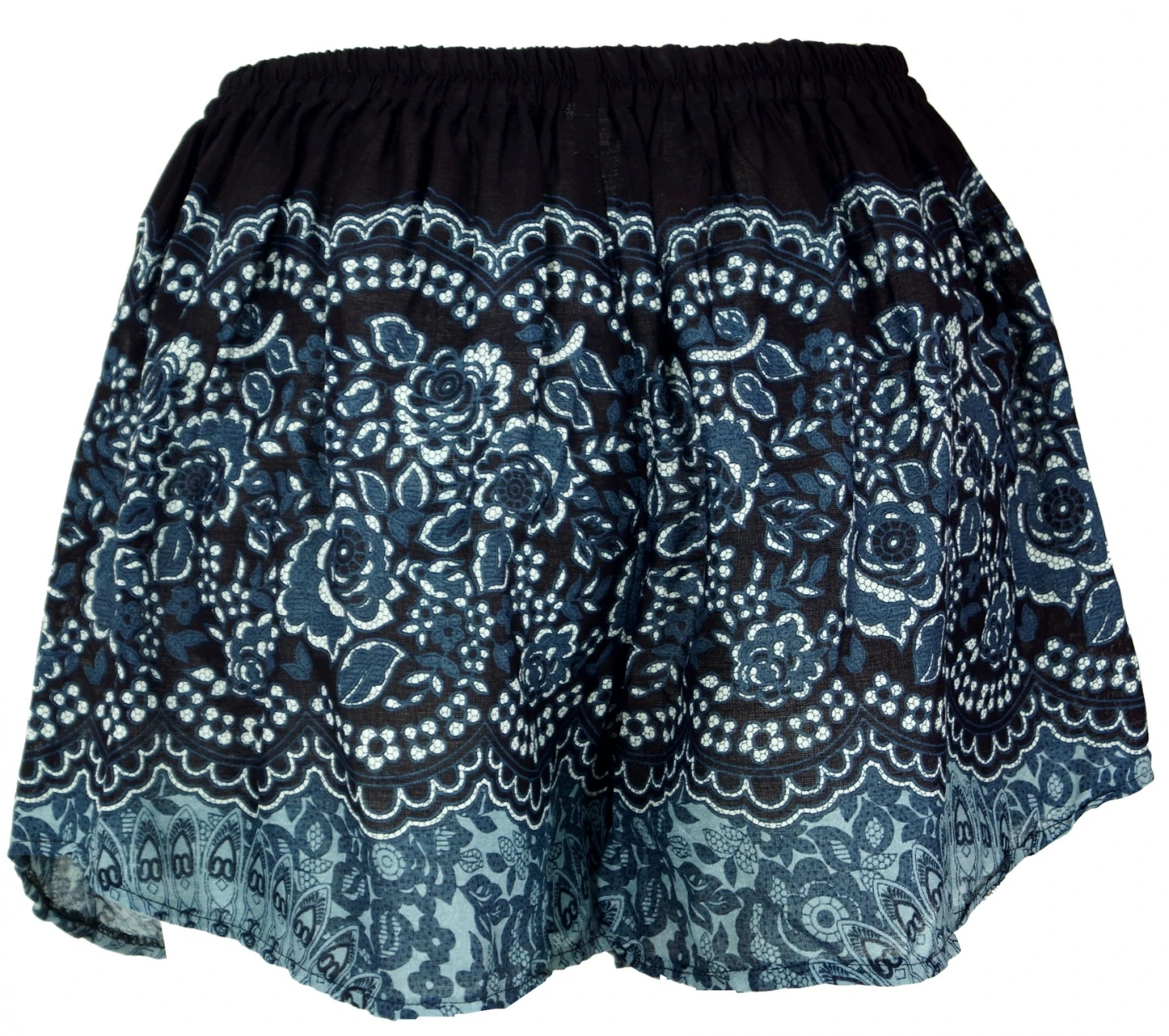 Leichte Pantys, Print Shorts - Schwarz/blau 4 Leichte Pantys, Print Shorts - Schwarz/blau – Bild 2