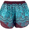 Leichte Pantys, Print Shorts - Rot/türkis 2 Leichte Pantys, Print Shorts - Rot/türkis -Modebekleidungsgeschäft 12 18dsc01696