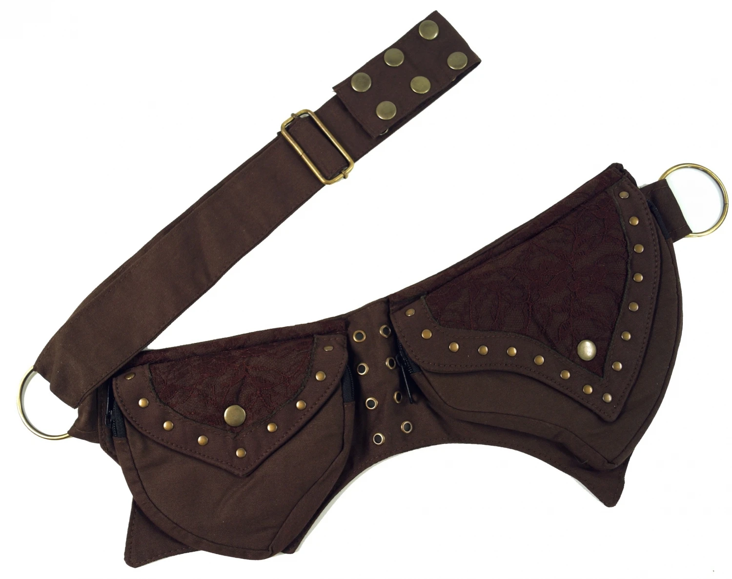 Festival Ethno Sidebag, Gürteltasche, Elfen Bauchtasche - Coffee 5 Festival Ethno Sidebag, Gürteltasche, Elfen Bauchtasche - Coffee – Bild 3