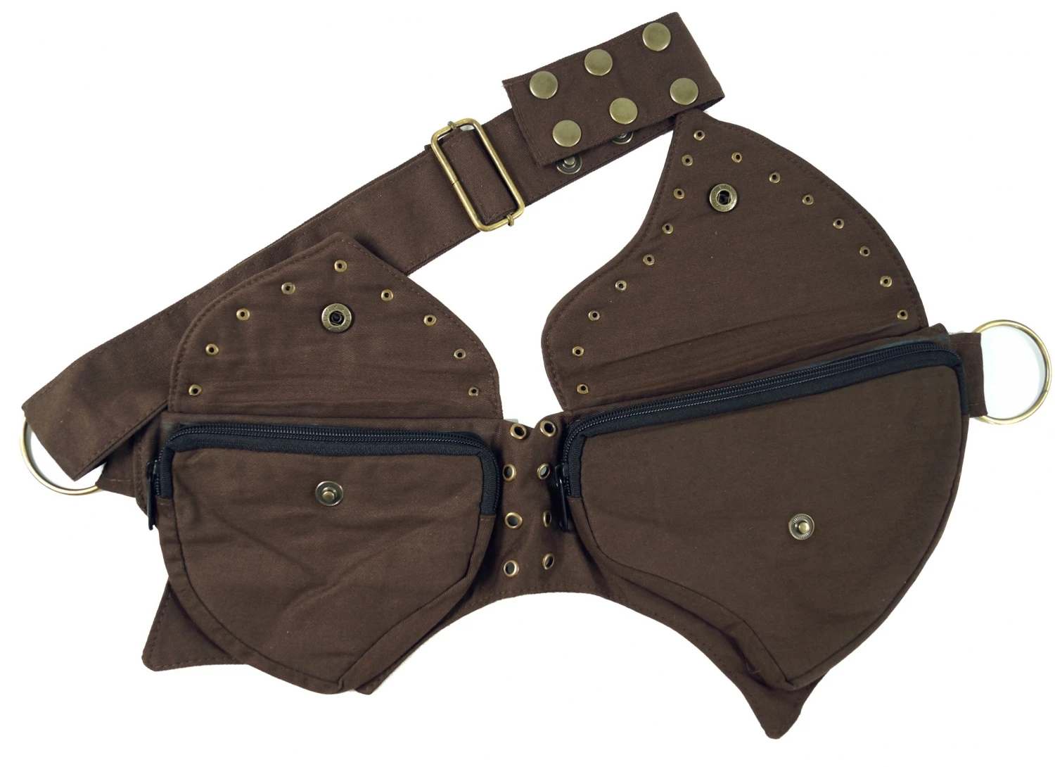 Festival Ethno Sidebag, Gürteltasche, Elfen Bauchtasche - Coffee 6 Festival Ethno Sidebag, Gürteltasche, Elfen Bauchtasche - Coffee – Bild 4