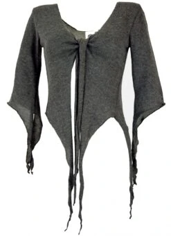 Kurze Pixi Strickjacke - Anthrazit