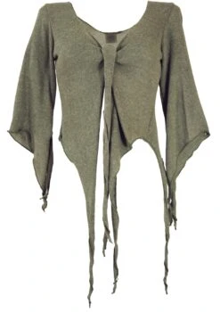 Kurze Pixi Strickjacke - Khaki