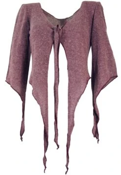 Kurze Pixi Strickjacke - Altrosa