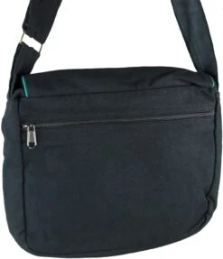 Schultertasche, Hippie Tasche, Goa Tasche, Umhängetasche, Handtasche - Schwarz/blau - 22x28x6 Cm -Modebekleidungsgeschäft 15 03 17dsc09838