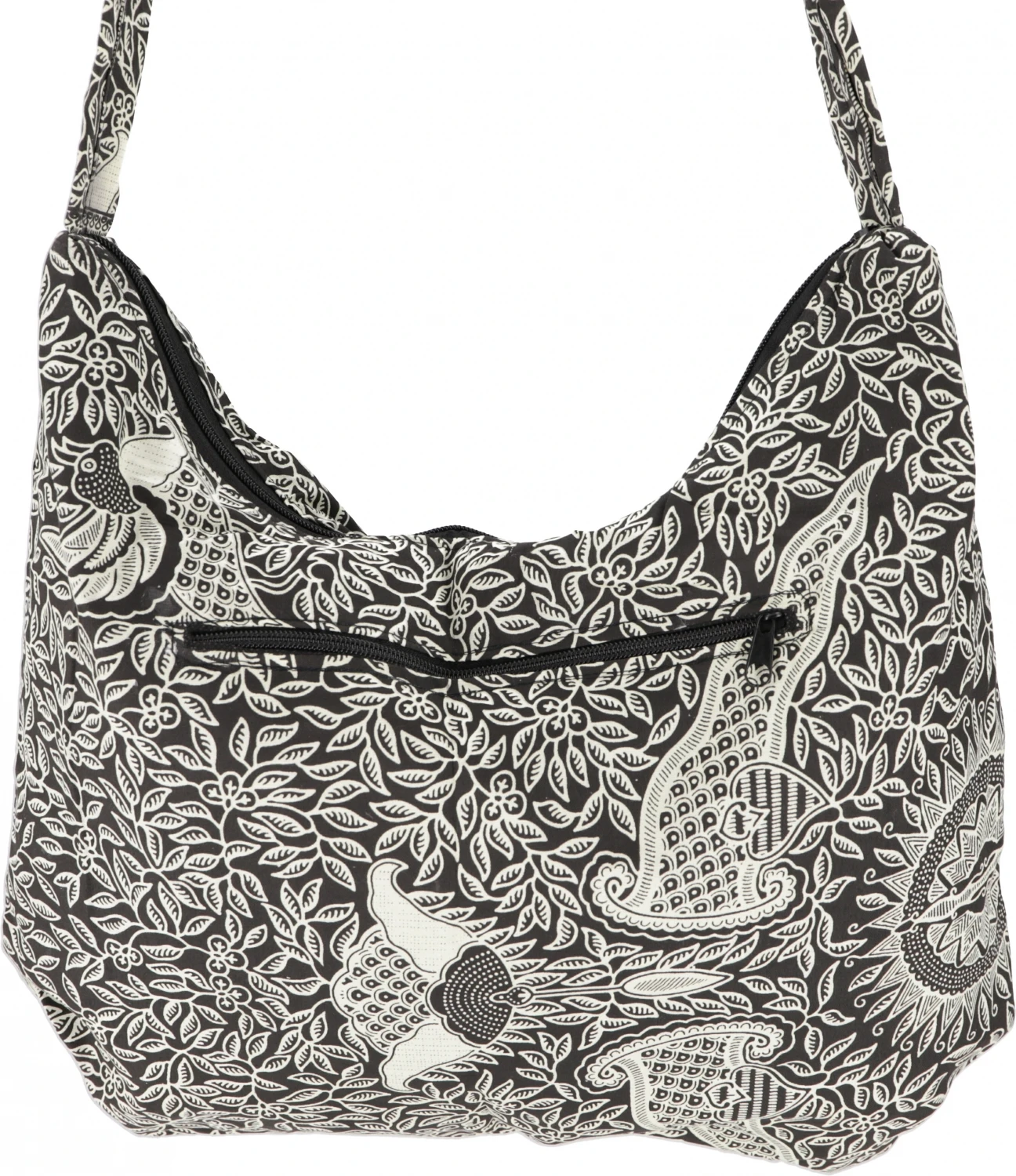 Ethno Schulterbeutel, Hippie Tasche, Exotische Schultertasche - Schwarz - 30x40x10 Cm 4 Ethno Schulterbeutel, Hippie Tasche, Exotische Schultertasche - Schwarz - 30x40x10 Cm – Bild 2