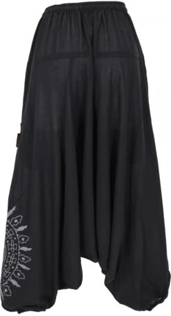 Haremshose Pluderhose,Pumphose Mit Mandala, Aladinhose Aus Baumwolle - Schwarz -Modebekleidungsgeschäft 15 05 20 hemden nepal 81