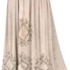 Bestickter Boho Hippierock, Indischer Maxirock - Beige/Design 9 -Modebekleidungsgeschäft 15 05 20 puneet 2020 28