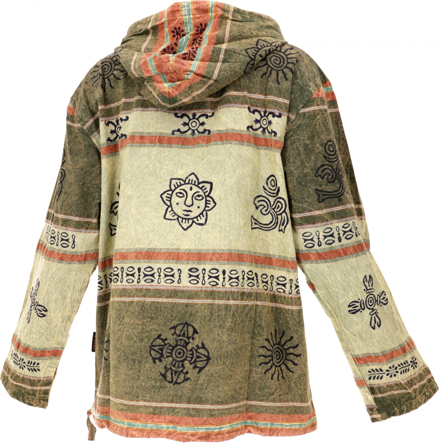 Goa Kapuzenshirt, Baja Hoody Nepalhoodie - Helles Olivgrün 4 Goa Kapuzenshirt, Baja Hoody Nepalhoodie - Helles Olivgrün – Bild 2