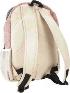 Ethno Hanf Rucksack - Natur/bordeauxrot - 45x30x20 Cm -Modebekleidungsgeschäft 15 05 20 taschen kasim 2019 184