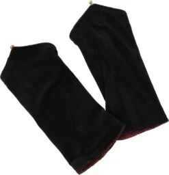 Handstulpen Aus Samtstoff, Wendestulpen, Pulswärmer - Schwarz/rot -Modebekleidungsgeschäft 15 05 20 trance trip 164