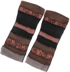 Goa, Psytrance Beinstulpen, Stulpen, Knöchelwärmer - Schwarz/braun