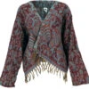 Bolero Jacke, Legeres Boho Jäckchen - Weinrot/blau 1 Bolero Jacke, Legeres Boho Jäckchen - Weinrot/blau -Modebekleidungsgeschäft 18 11 20acrylik schals lal 123