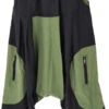 Haremshose, Pluderhose, Pumphose, Aladinhose - Olive/schwarz -Modebekleidungsgeschäft 18 11 20batik 1 21 28