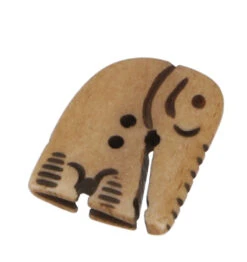 Tibet Knopf Aus Horn, Knopf Elefant - 14 - 2,5x2 Cm