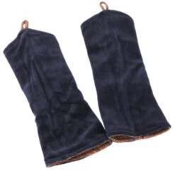 Pulswärmer, Handstulpen Aus Jaquard Und Samt, Wendestulpen - Nachtblau/rost -Modebekleidungsgeschäft 27387 11 2133 1359trance trip 2 2022 6