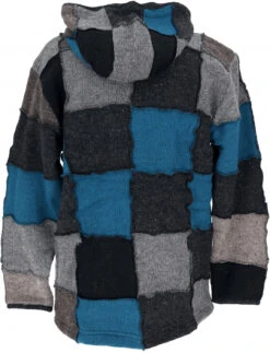 Kuschelige, Gefütterte Strickjacke, Patchwork Wolljacke Nepaljacke - Modell 19 -Modebekleidungsgeschäft 27952 3 th 20234055the planet 2022 84 1