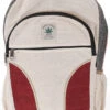 Ethno Hanf Rucksack - Natur/bordeauxrot - 45x30x20 Cm -Modebekleidungsgeschäft 283 09 6102020 20taschen khasim 2020 31