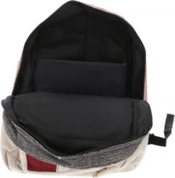 Ethno Hanf Rucksack - Natur/bordeauxrot - 45x30x20 Cm -Modebekleidungsgeschäft 283 09 6102020 20taschen khasim 2020 32