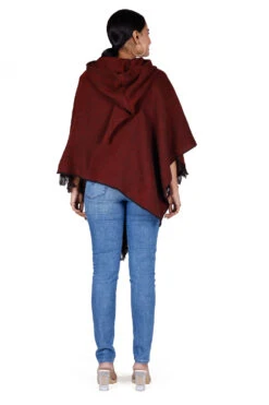 Poncho Hippie Chic Mit Zipfelkapuze, Pixi Poncho - Rot 9 Poncho Hippie Chic Mit Zipfelkapuze, Pixi Poncho - Rot -Modebekleidungsgeschäft 28327 3 th 20234055 ago0250